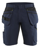 Blaklader Service Shorts 14941330 spijkerzakken donker marineblauw-fluo geel(8633)