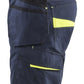 Blaklader Service Shorts 14941330 spijkerzakken donker marineblauw-fluo geel(8633)