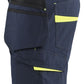 Blaklader Service Shorts 14941330 spijkerzakken donker marineblauw-fluo geel(8633)