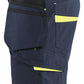 Blaklader Service Shorts 14941330 spijkerzakken donker marineblauw-fluo geel(8633)