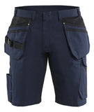 Blaklader Service Shorts 14941330 spijkerzakken donker marineblauw-fluo geel(8633)