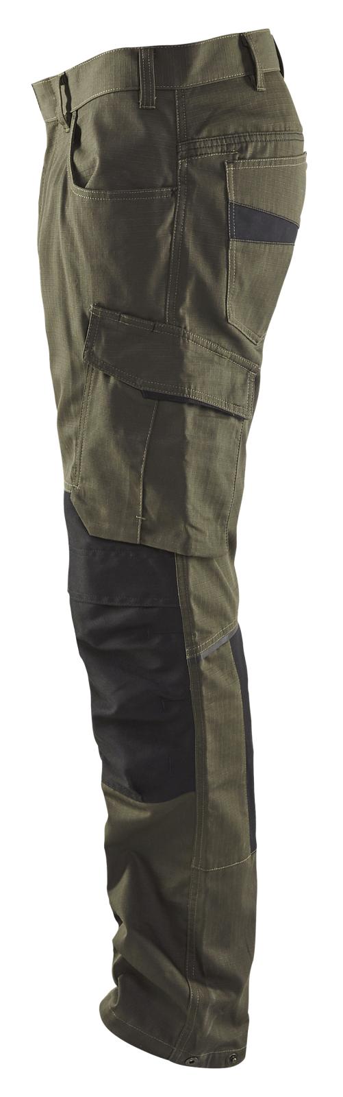 Blaklader Broeken 14951330 met Stretch groen-zwart(4599)