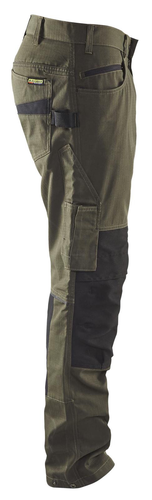 Blaklader Broeken 14951330 met Stretch groen-zwart(4599)