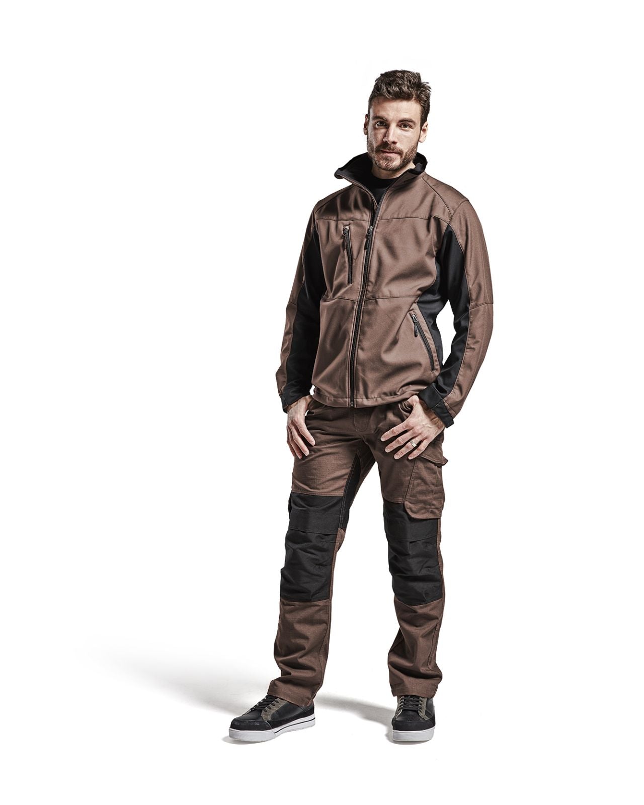 Blaklader Broeken 14951330 met Stretch bruin-zwart(7899)