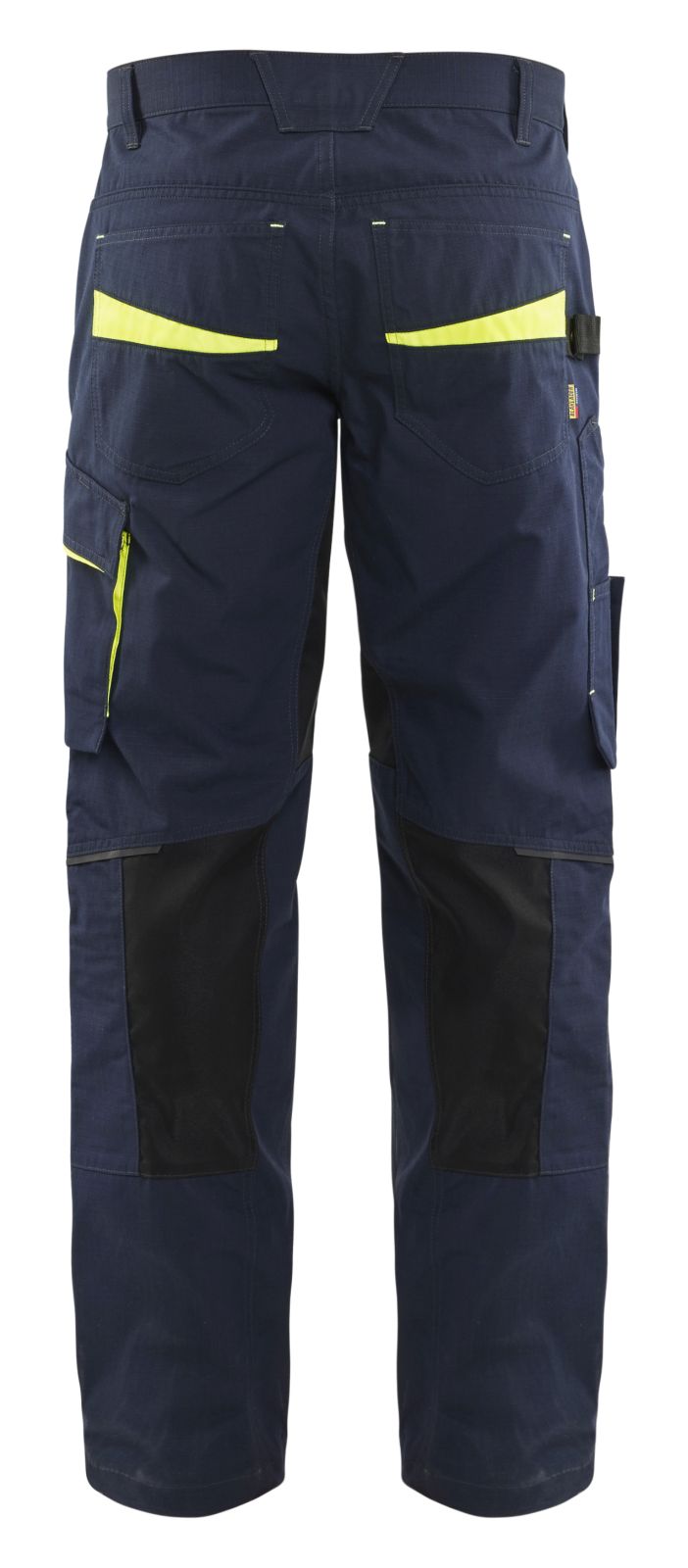 Blaklader Werkbroeken 14951330 stretch donker marineblauw-fluo geel(8633)