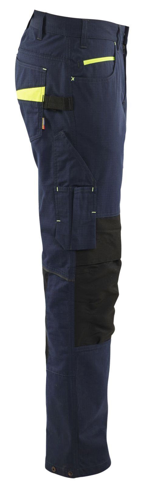 Blaklader Werkbroeken 14951330 stretch donker marineblauw-fluo geel(8633)