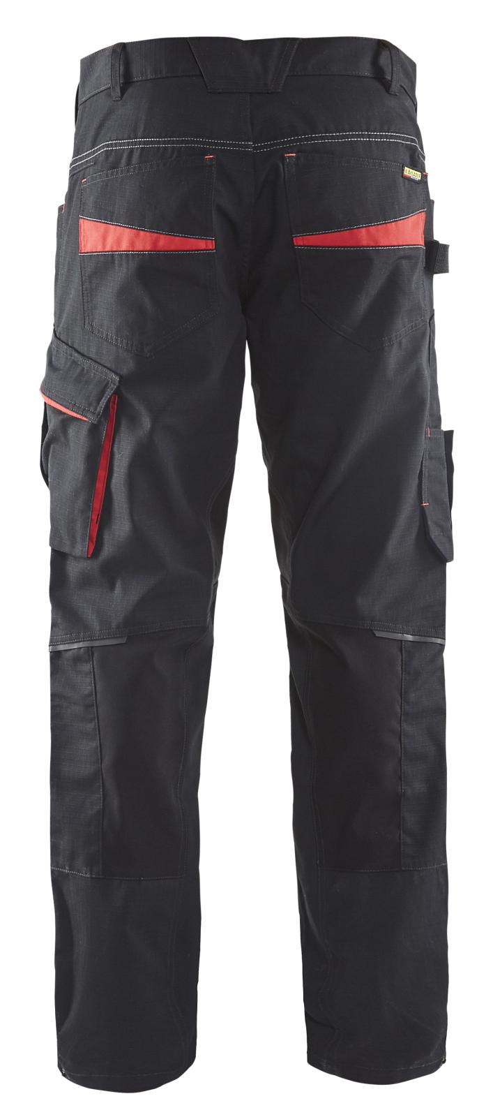 Blaklader Broeken 14951330 met Stretch zwart-rood(9956)