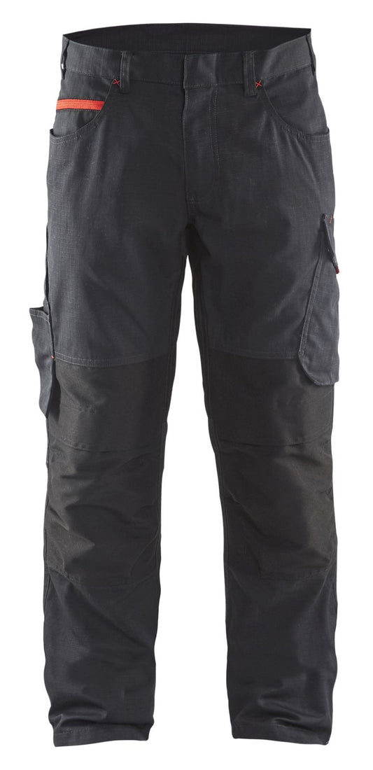 Blaklader Broeken 14951330 met Stretch zwart-rood(9956)