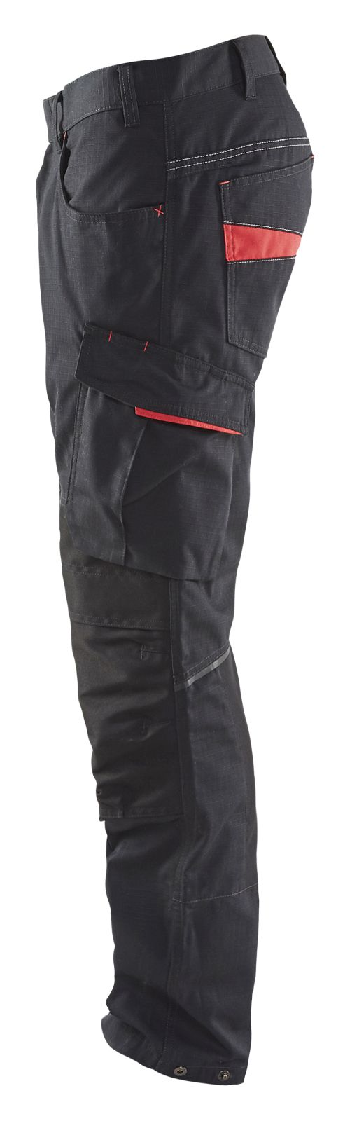 Blaklader Broeken 14951330 met Stretch zwart-rood(9956)