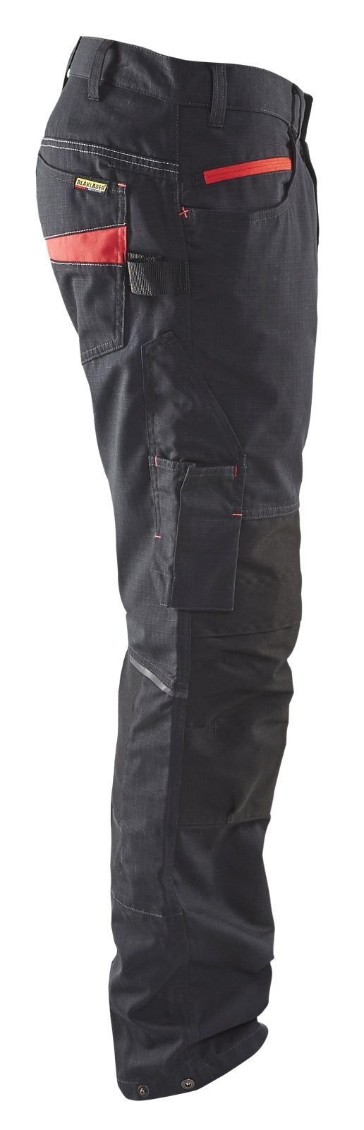 Blaklader Broeken 14951330 met Stretch zwart-rood(9956)