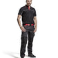 Blaklader Broeken 14951330 met Stretch zwart-rood(9956)