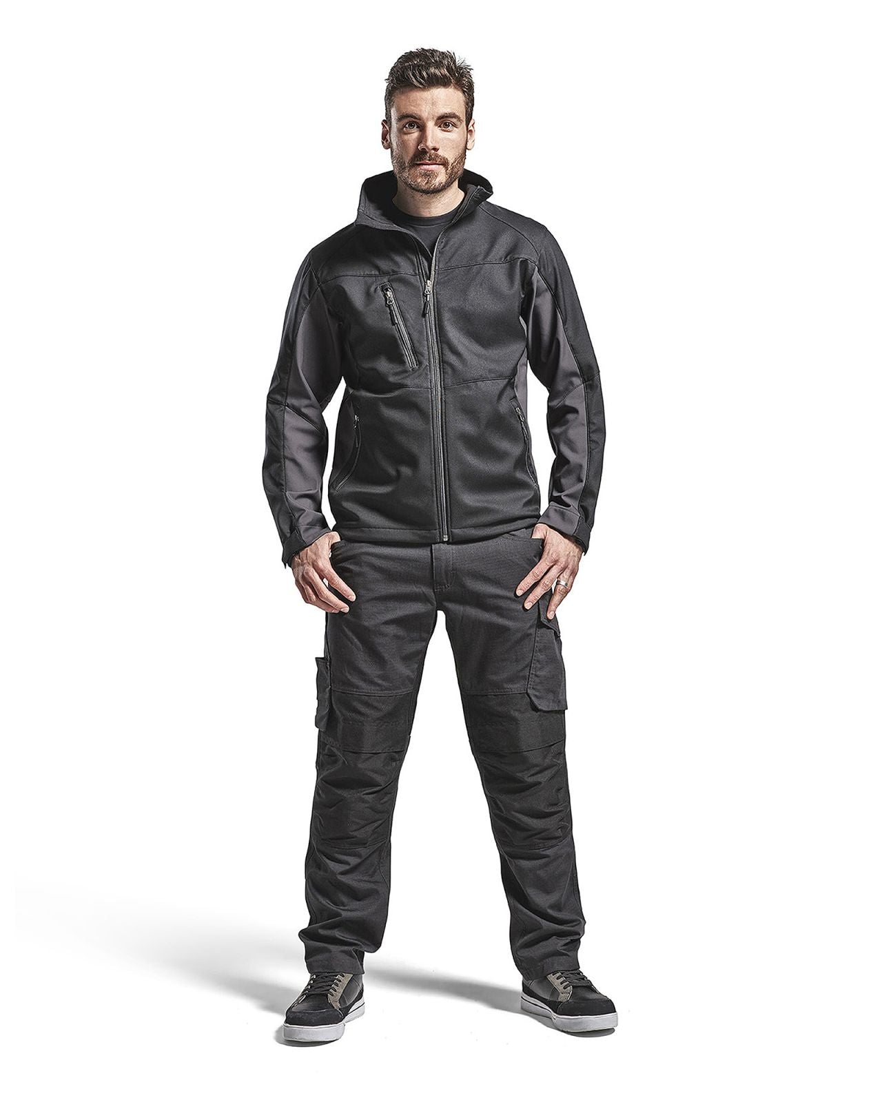 Blaklader Broeken 14951330 met Stretch zwart-grijs(9998)