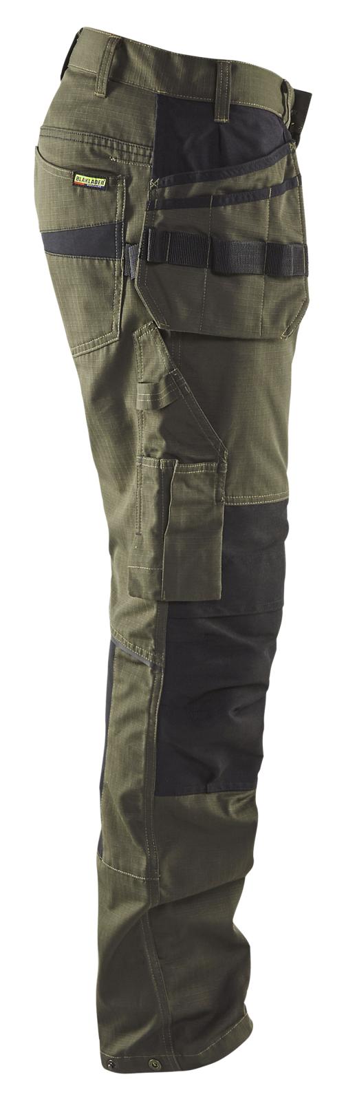 Blaklader Broeken 14961330 met Stretch groen-zwart(4599)