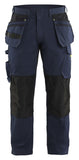 Blaklader Werkbroeken 14961330 stretch donker marineblauw-fluo geel(8633)