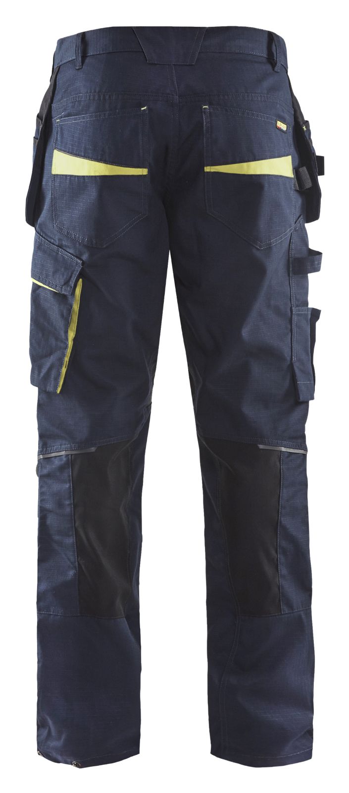 Blaklader Werkbroeken 14961330 stretch donker marineblauw-fluo geel(8633)