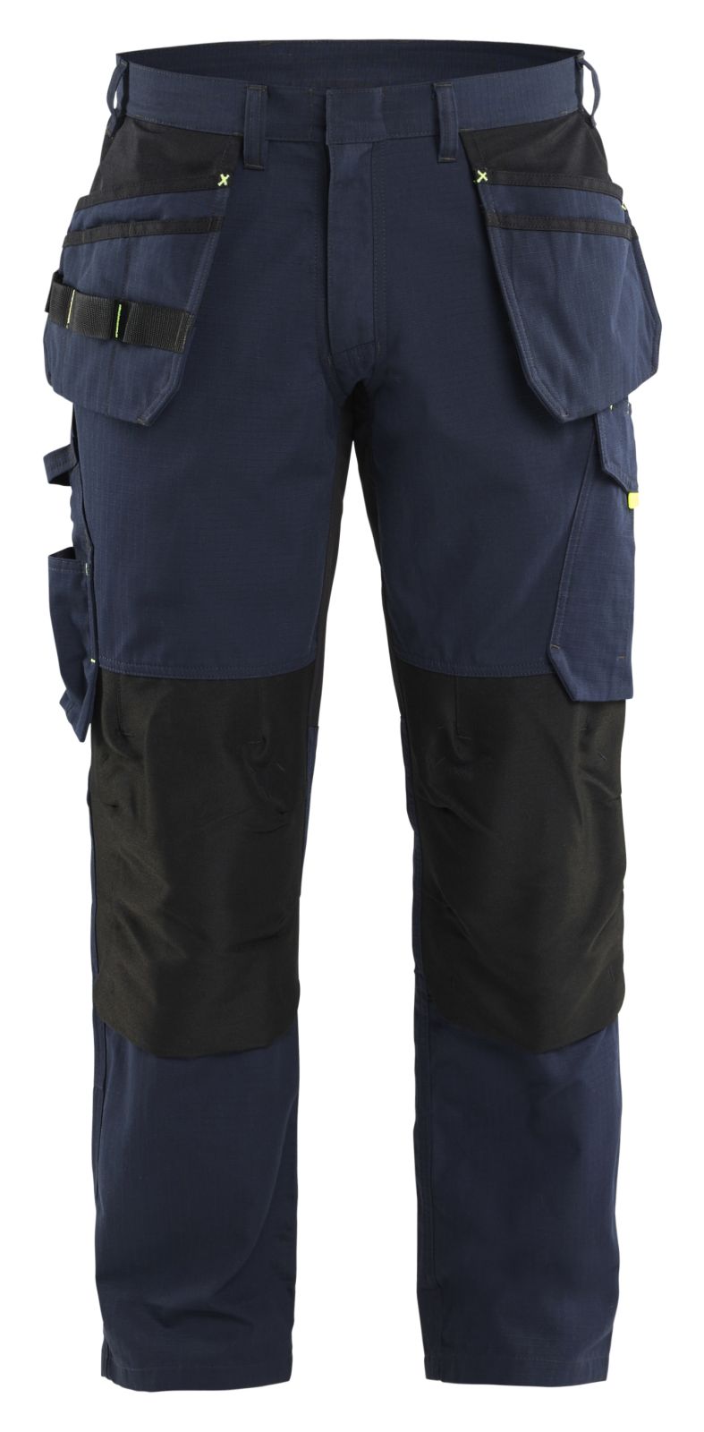 Blaklader Werkbroeken 14961330 stretch donker marineblauw-fluo geel(8633)