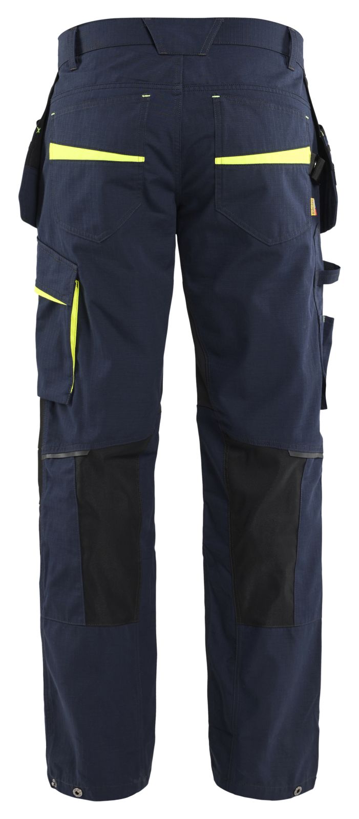 Blaklader Werkbroeken 14961330 stretch donker marineblauw-fluo geel(8633)