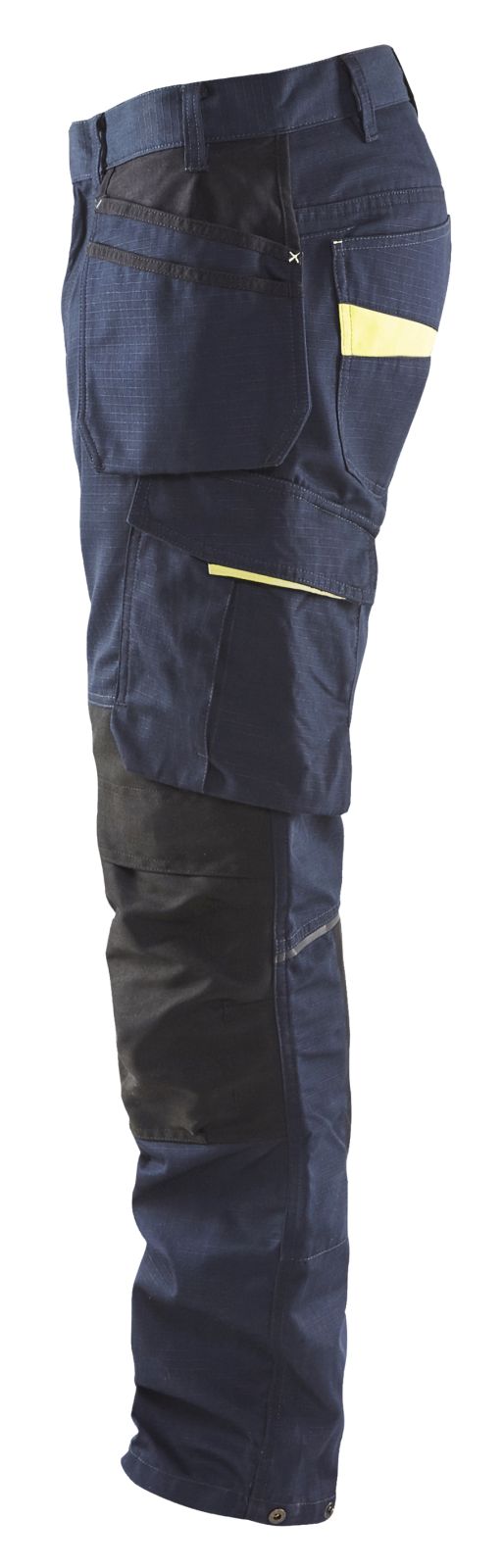 Blaklader Werkbroeken 14961330 stretch donker marineblauw-fluo geel(8633)