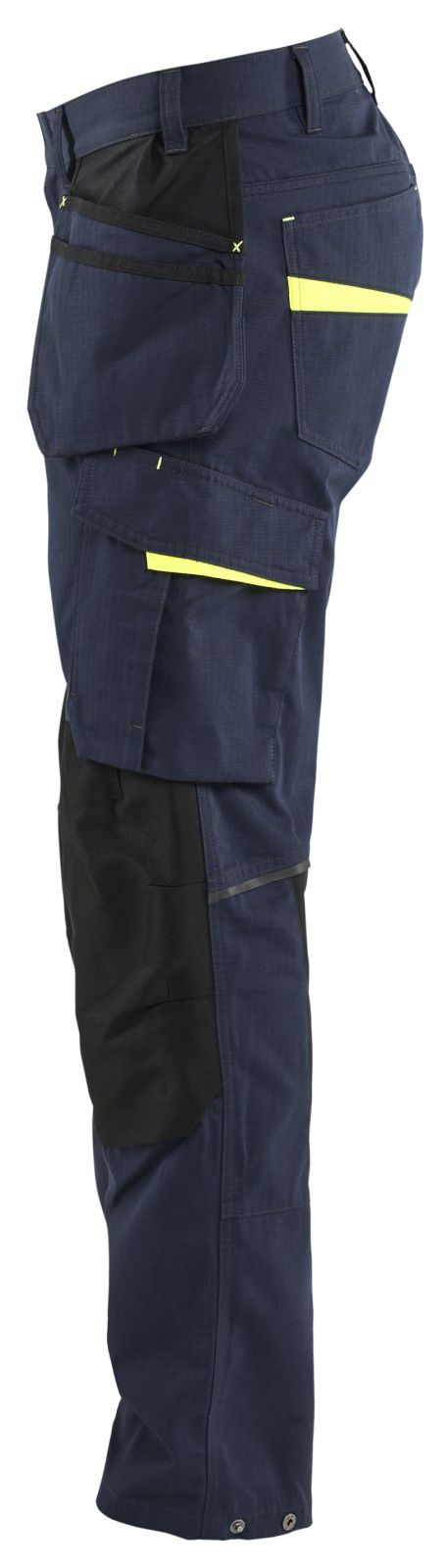 Blaklader Werkbroeken 14961330 stretch donker marineblauw-fluo geel(8633)
