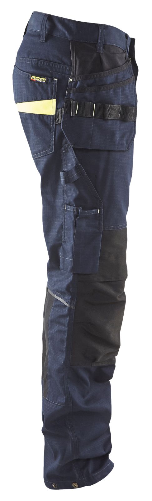 Blaklader Werkbroeken 14961330 stretch donker marineblauw-fluo geel(8633)