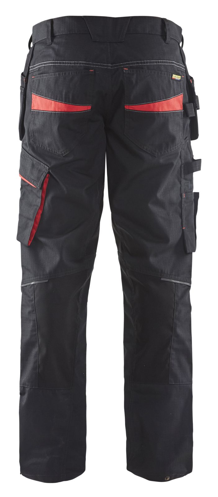 Blaklader Broeken 14961330 met Stretch zwart-rood(9956)