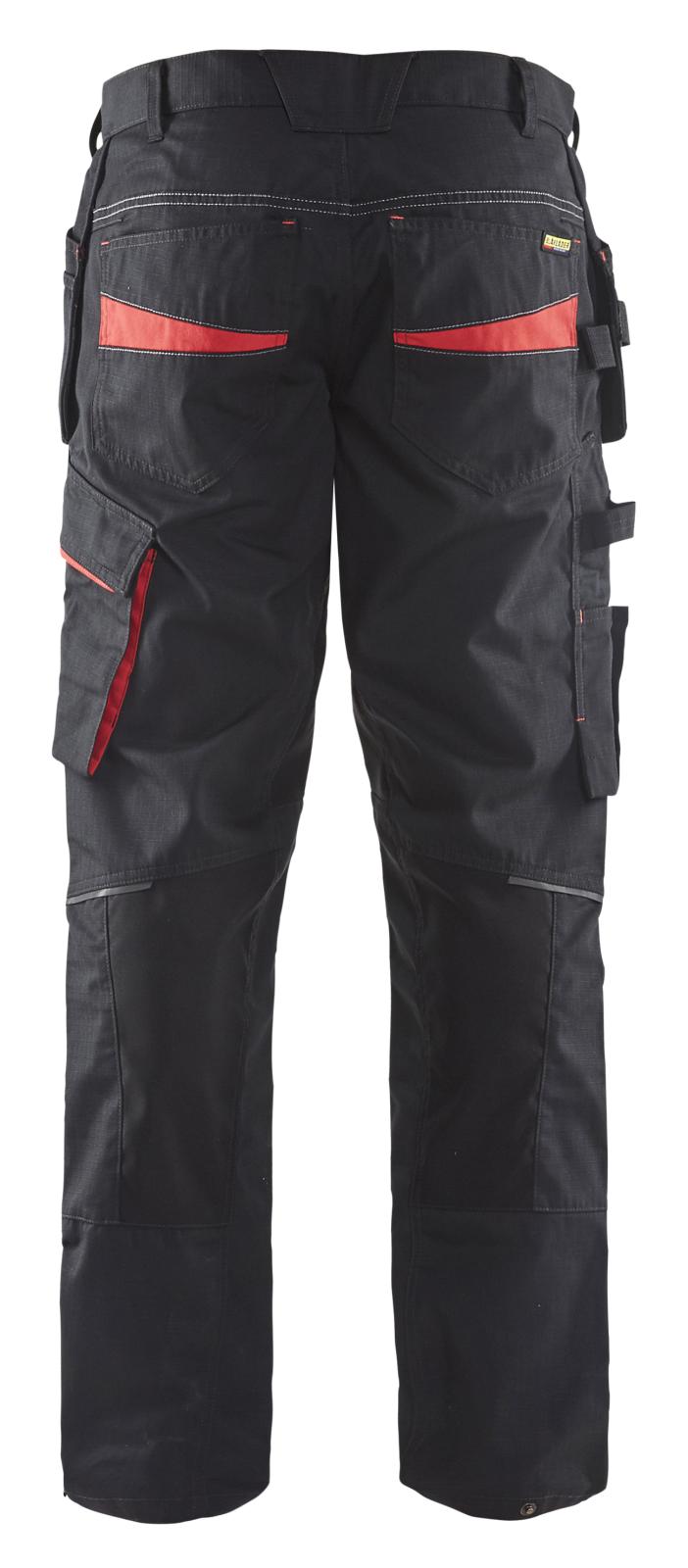 Blaklader Broeken 14961330 met Stretch zwart-rood(9956)