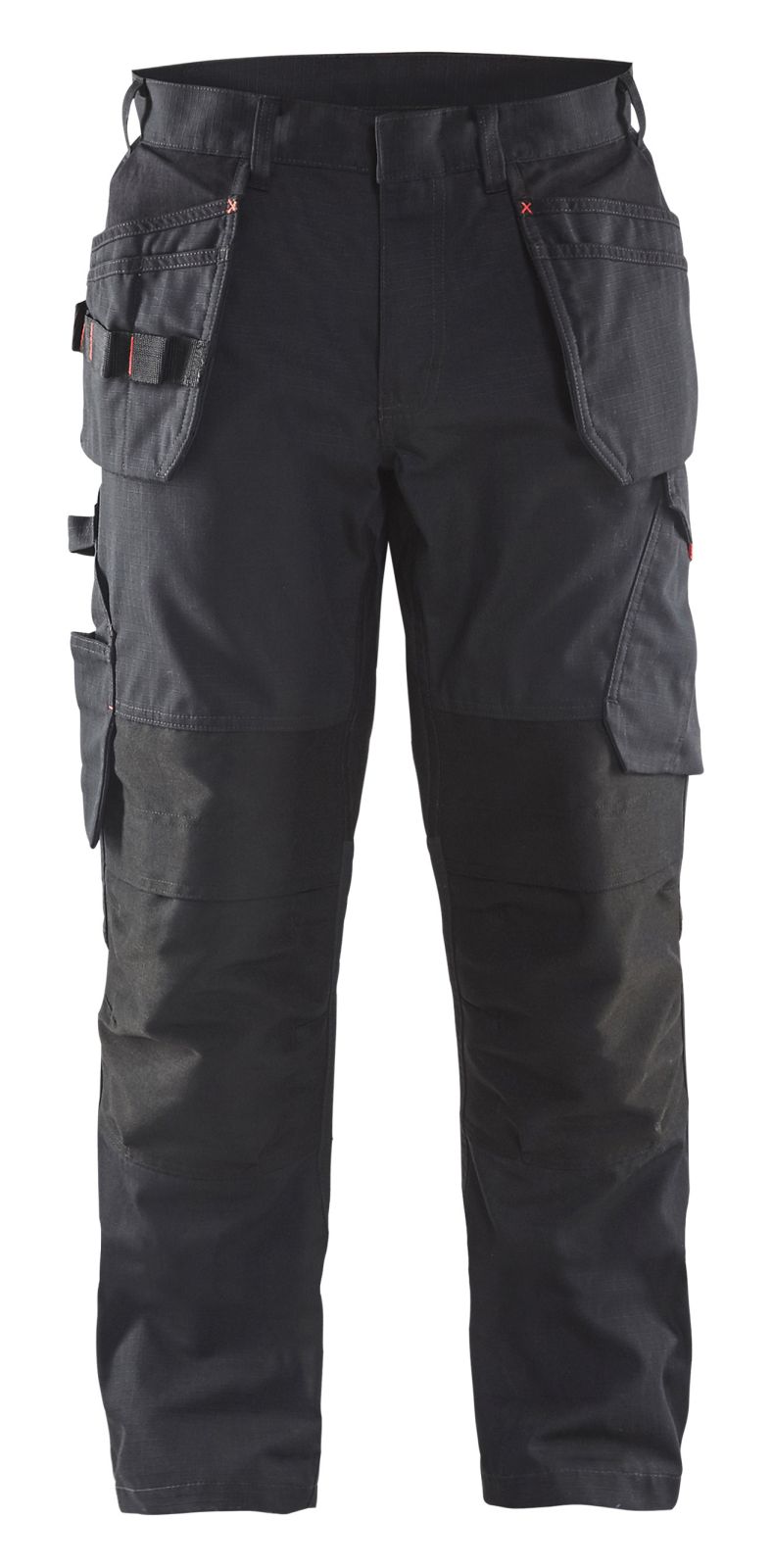 Blaklader Broeken 14961330 met Stretch zwart-rood(9956)