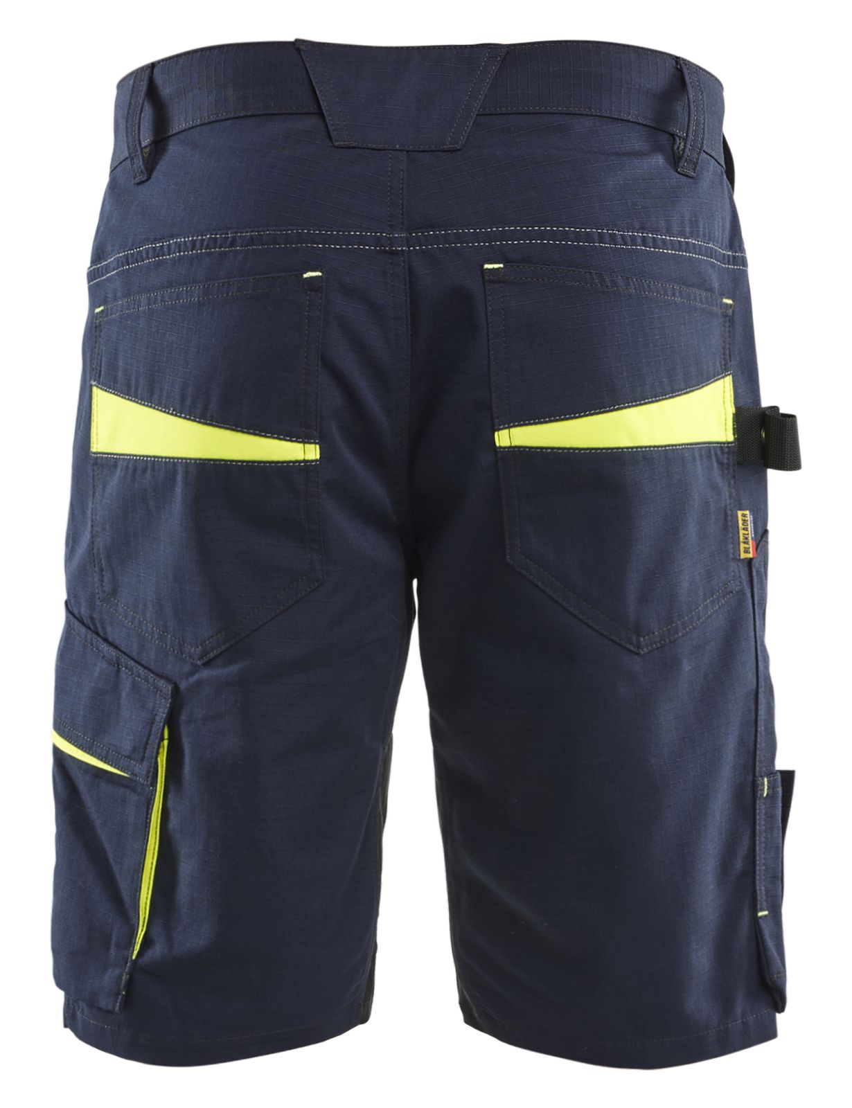 Blaklader Service Shorts 14991330 donker marineblauw-fluo geel(8633)