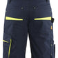 Blaklader Service Shorts 14991330 donker marineblauw-fluo geel(8633)