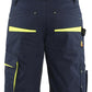 Blaklader Service Shorts 14991330 donker marineblauw-fluo geel(8633)