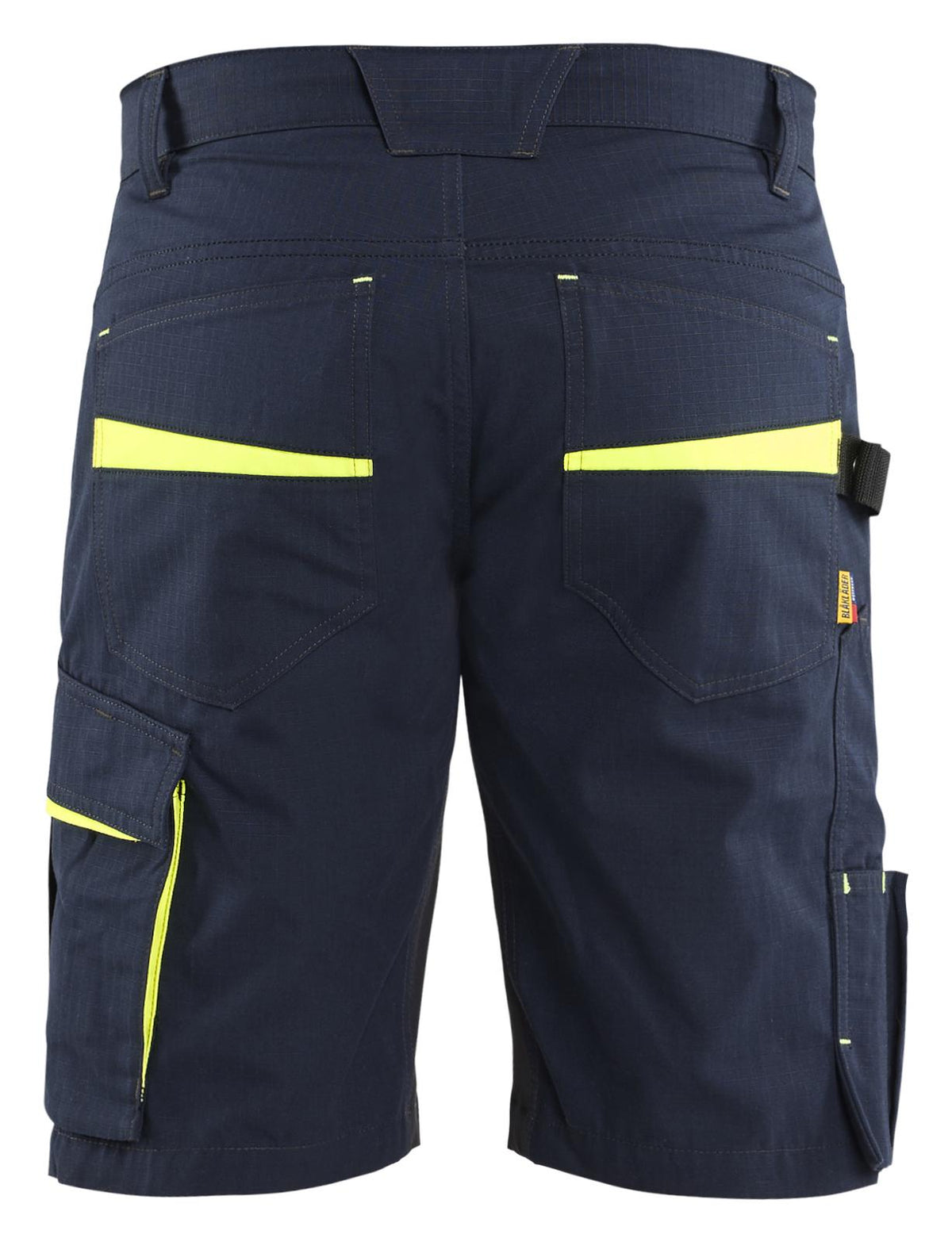 Blaklader Service Shorts 14991330 donker marineblauw-fluo geel(8633)
