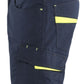 Blaklader Service Shorts 14991330 donker marineblauw-fluo geel(8633)