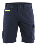 Blaklader Service Shorts 14991330 donker marineblauw-fluo geel(8633)