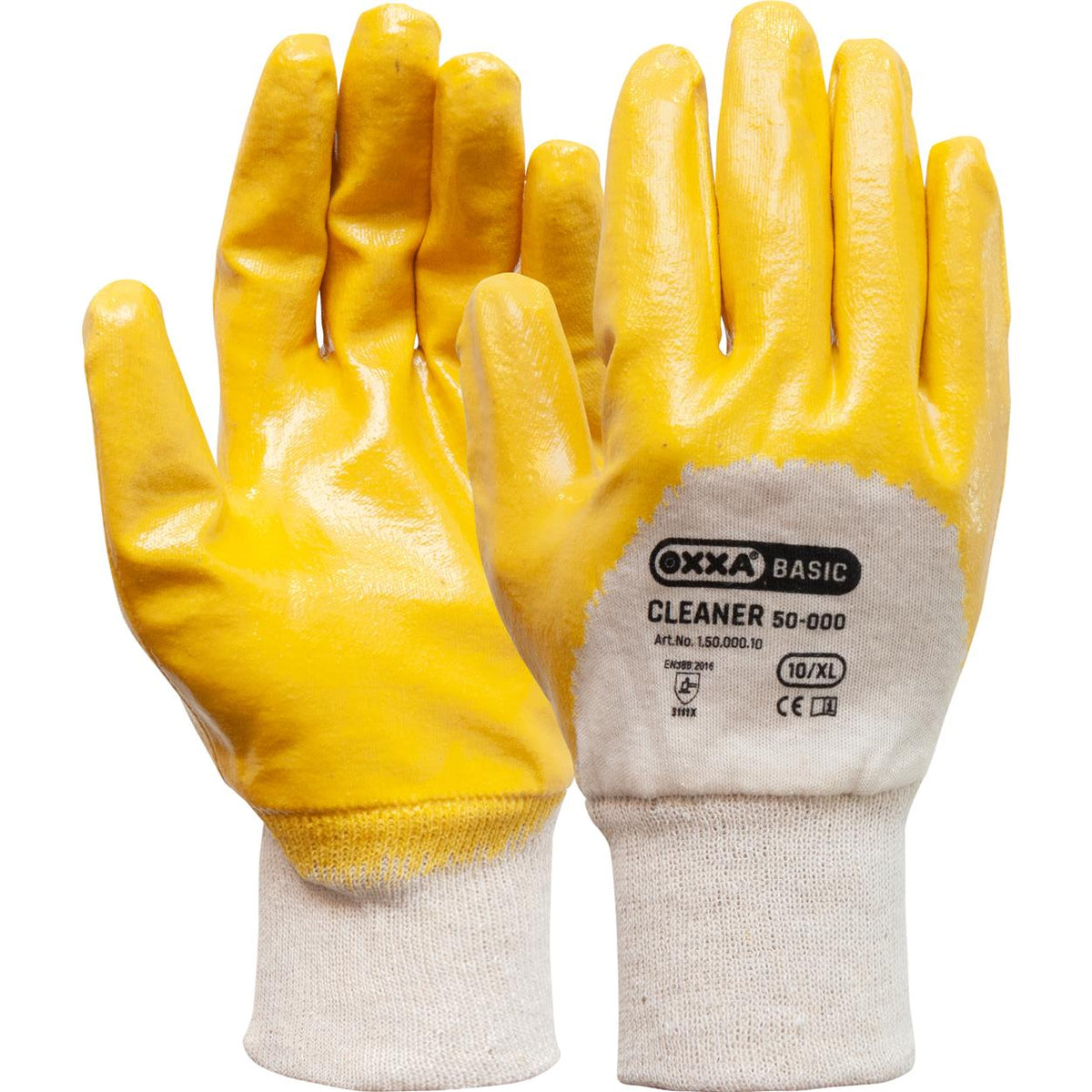 OXXA Basic Handschoen Cleaner 50-000 geel-wit