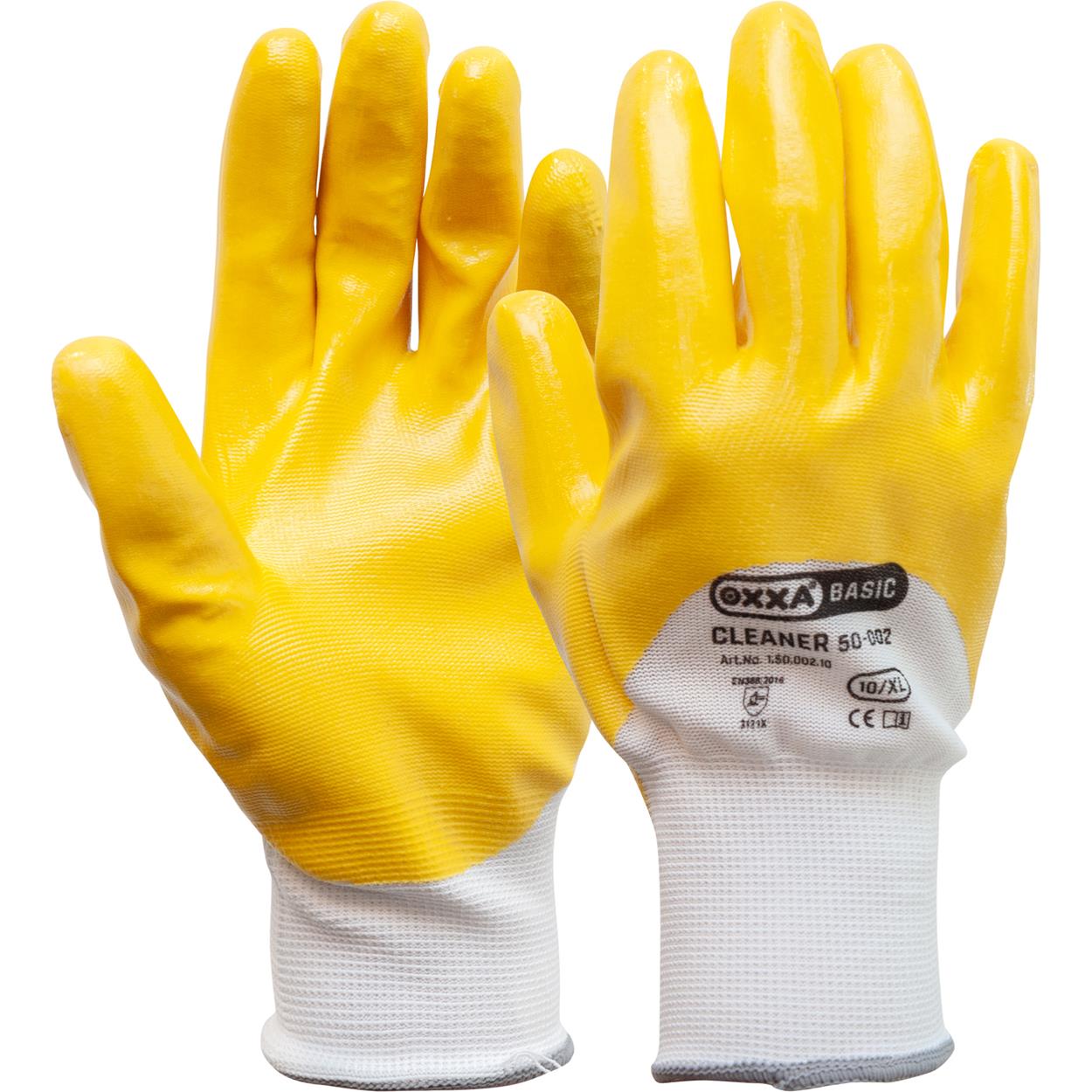 OXXA Basic Handschoen Cleaner 50-002 geel-wit