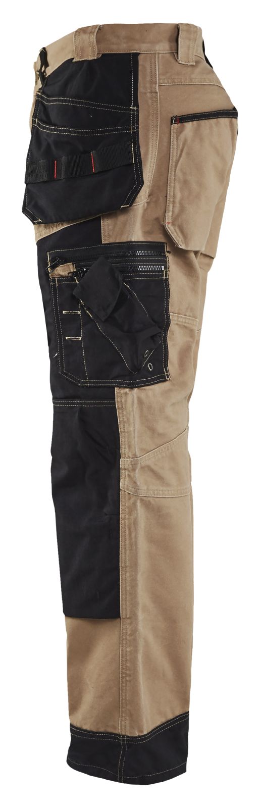 Blaklader Broeken 15001320 khaki-zwart(2899)