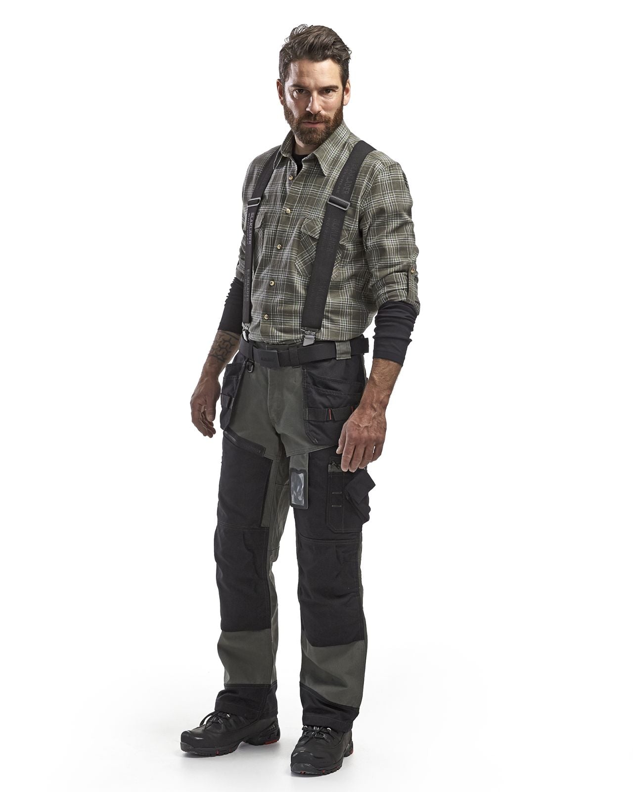 Blaklader Broeken 15001320 army groen-zwart(4699)