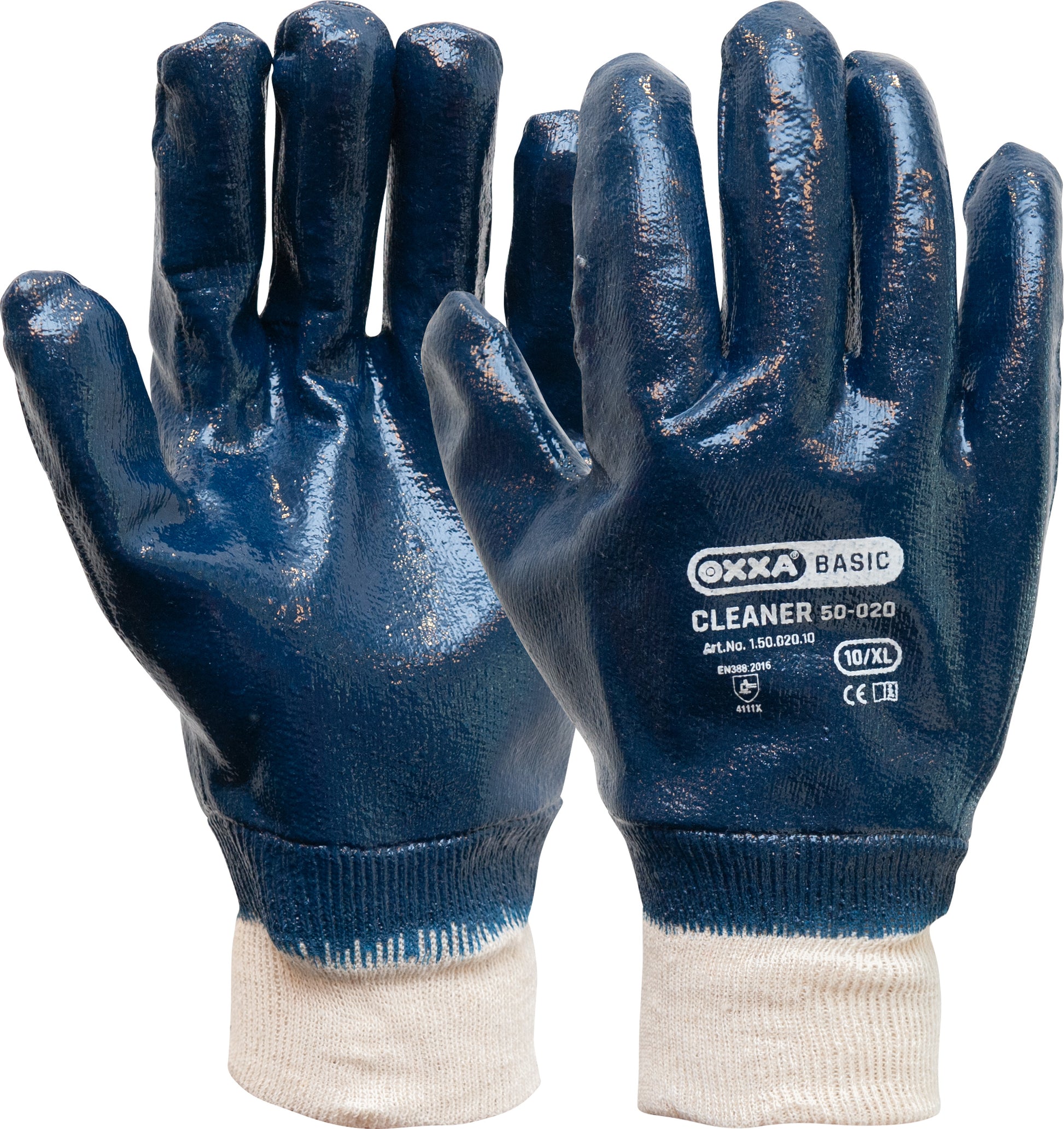 OXXA Basic Handschoen Cleaner 50-020 blauw-wit