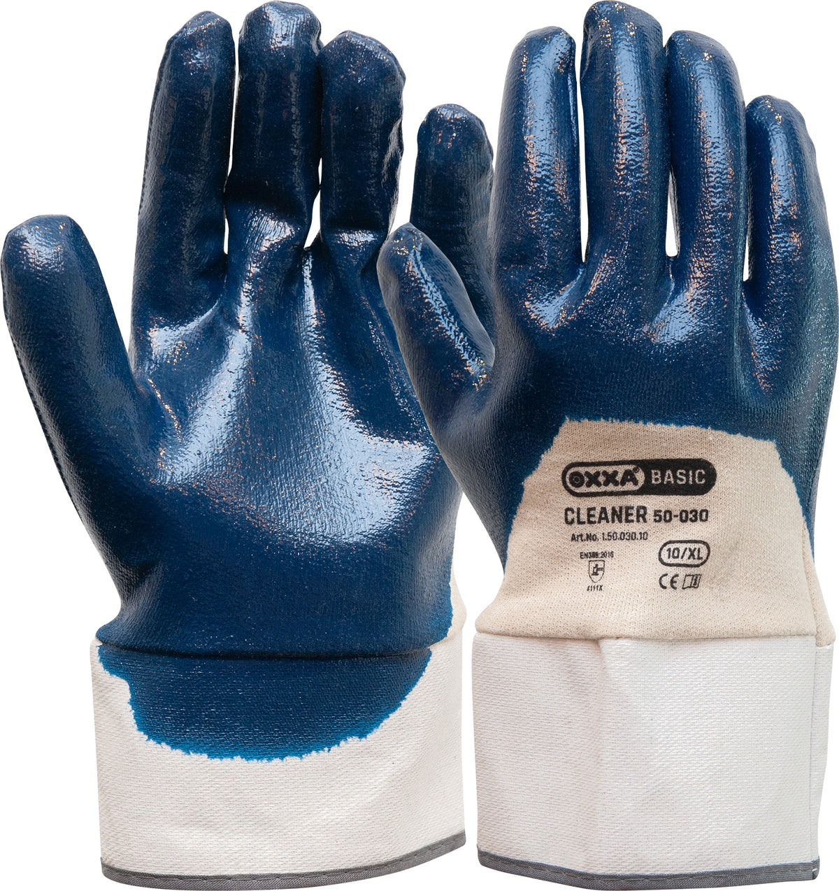 OXXA Basic Handschoenen  Cleaner 50-030 blauw-wit