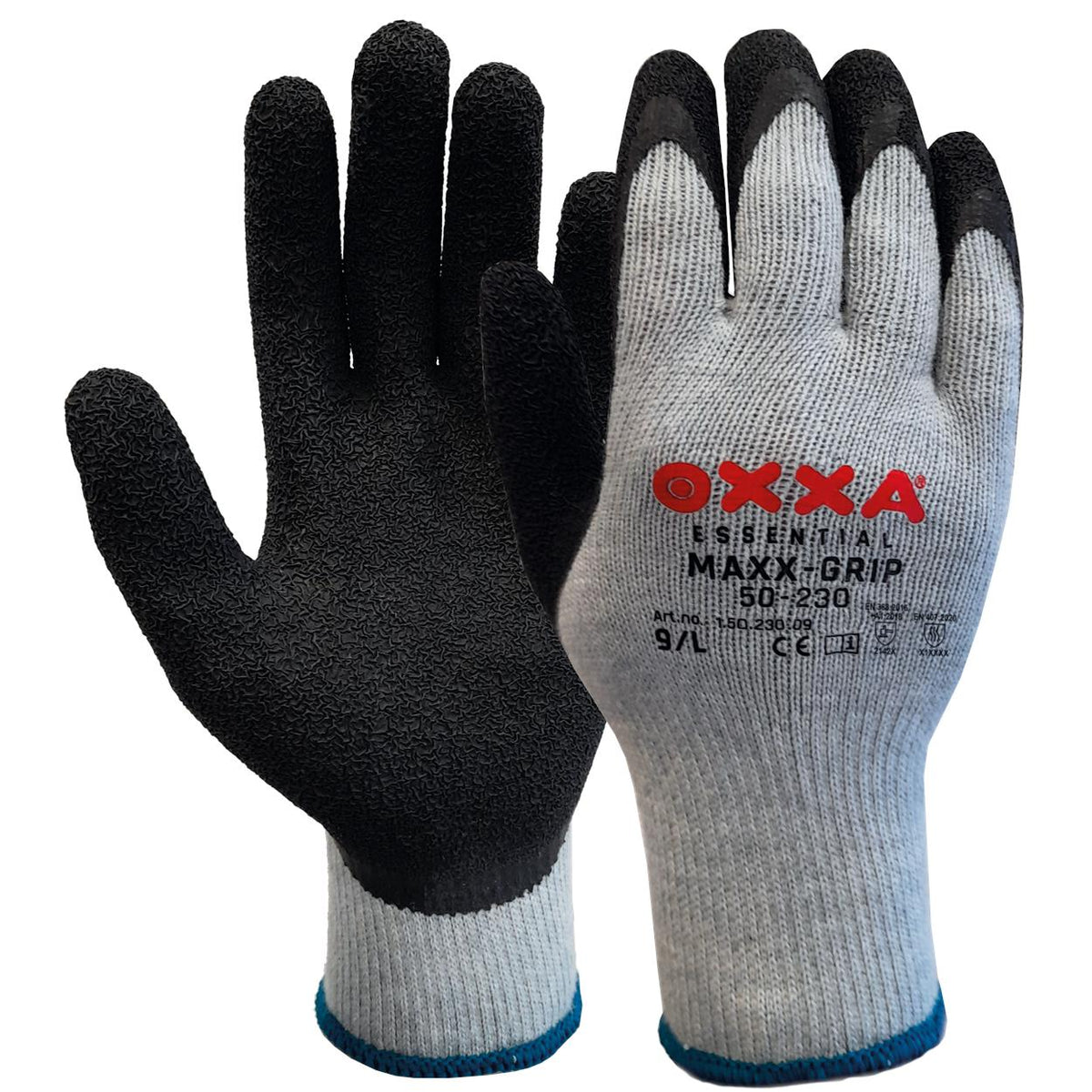 OXXA Essential Handschoen Maxx-Grip 50-230 zwart-grijs