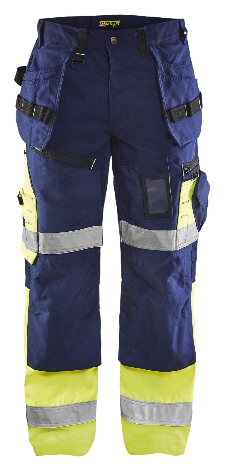 Blaklader Broeken 15081860 HiVis marineblauw-geel(8933)