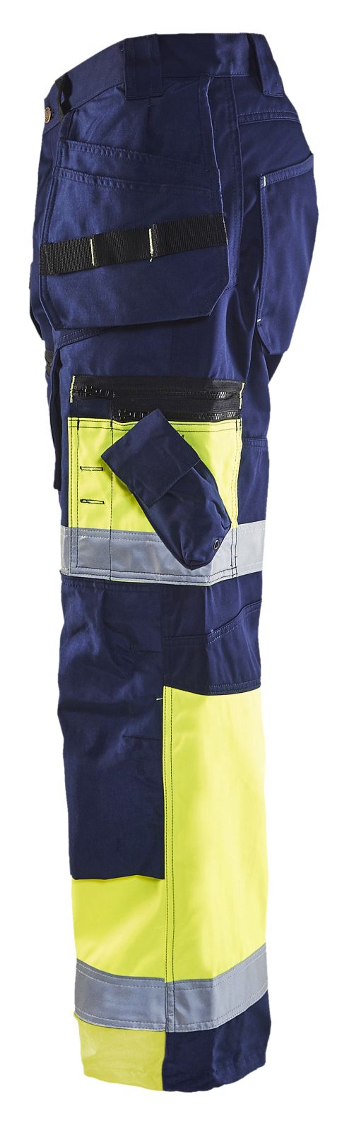 Blaklader Broeken 15081860 HiVis marineblauw-geel(8933)