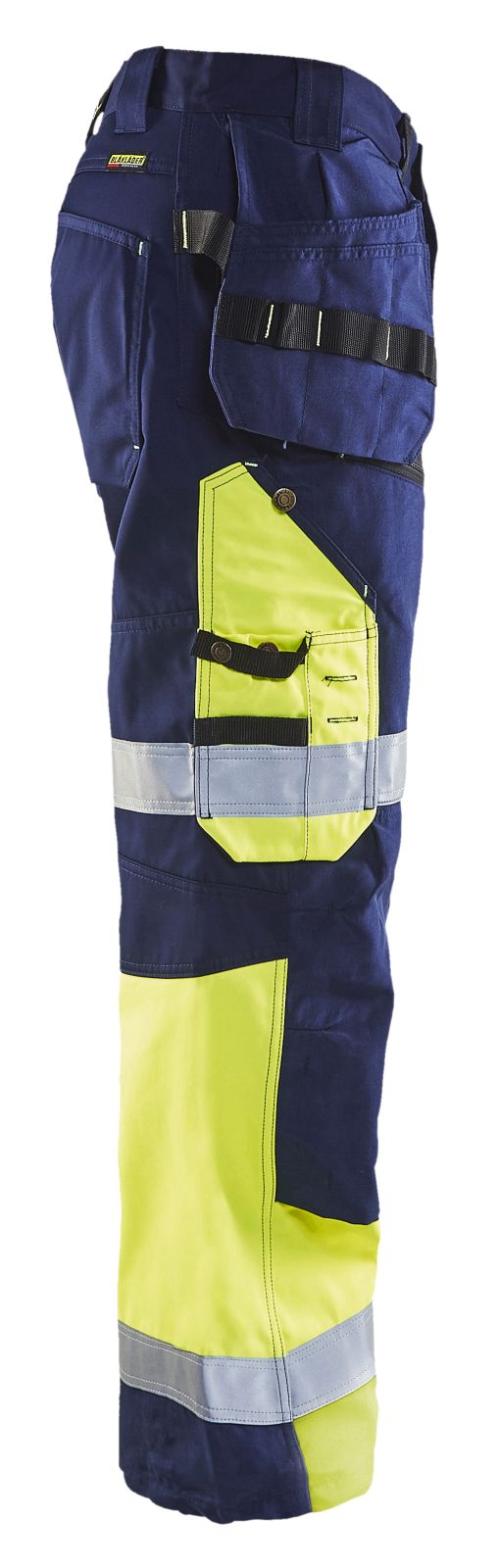 Blaklader Broeken 15081860 HiVis marineblauw-geel(8933)
