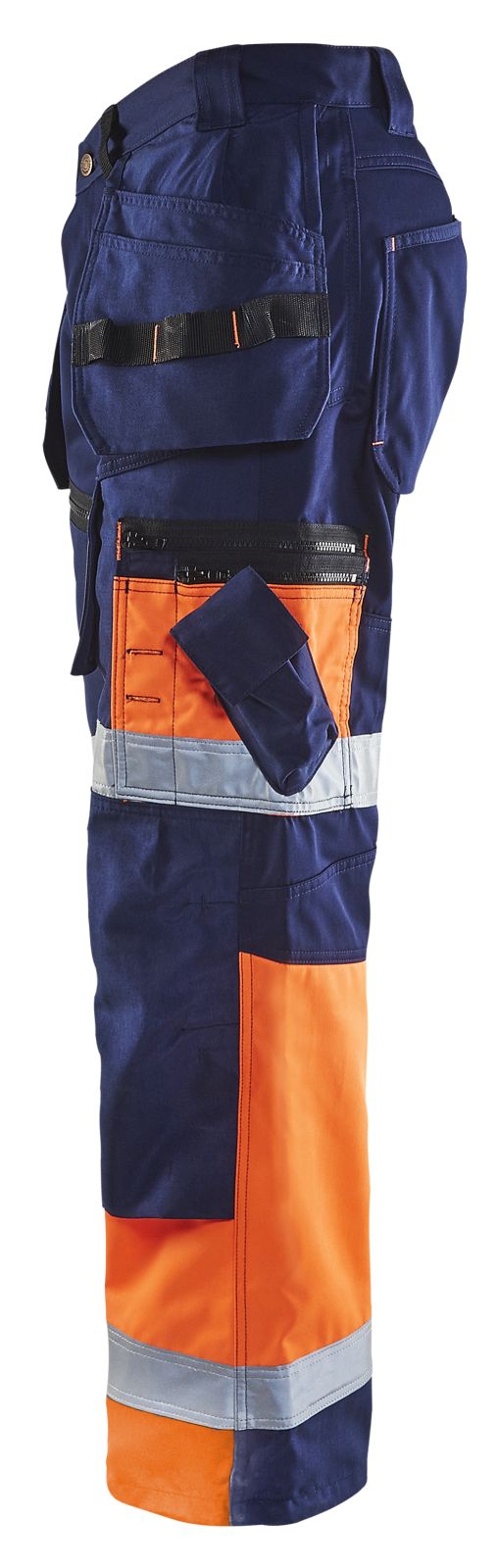 Blaklader Broeken 15081860 HiVis marineblauw-oranje(8953)