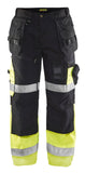 Blaklader Broeken 15081860 HiVis zwart-fluo geel(9933)
