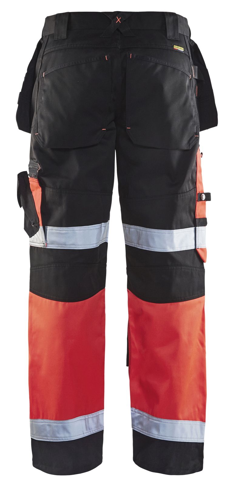 Blaklader Broeken 15081860 HiVis zwart-fluo rood(9955)