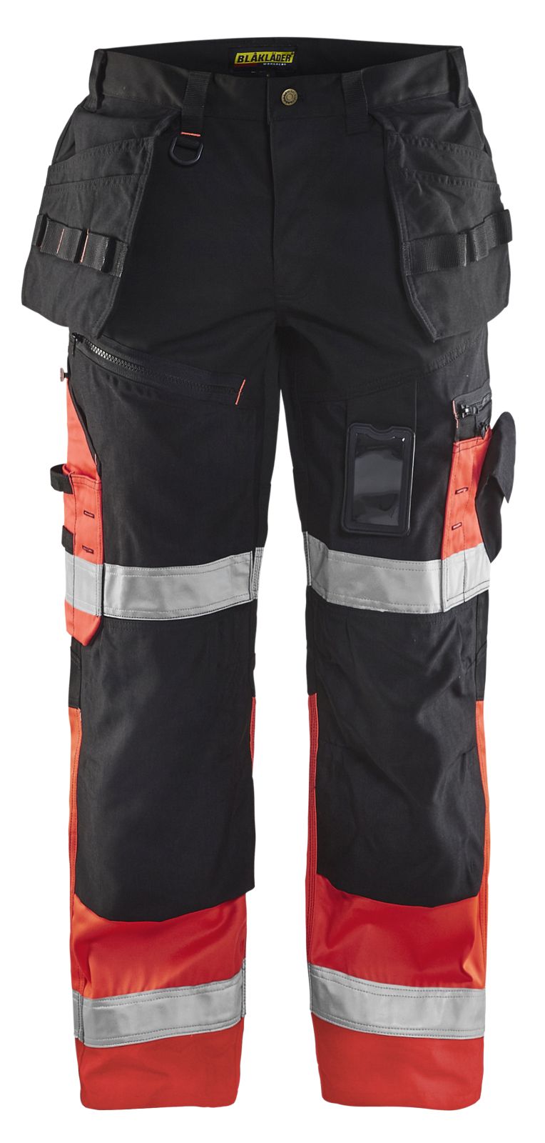 Blaklader Broeken 15081860 HiVis zwart-fluo rood(9955)