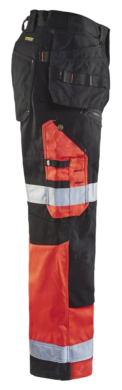 Blaklader Broeken 15081860 HiVis zwart-fluo rood(9955)