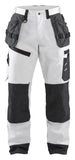 Blaklader Werkbroeken 15101210 wit-donkergrijs(1098)