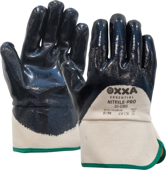 OXXA Essential Handschoenen Nitrile-Pro 51-080 donkerblauw-wit